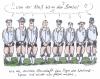 Cartoon: bembel fussball (small) by woessner tagged fussball,sport,musik,nationalmannschaft,singen,hymne