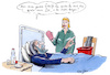 Cartoon: Gehelfe (small) by woessner tagged cartoon,karikatur,woessner,philosophie,niedergeschlagenheit,depression,trauer,hospital,pflegeheim,altersheim,seniorenheim,beleidigung,krankenschwester,patient,gehelfe,sinn,des,daseins,helfersyndrom,pflegepersonal,krankenhaus,beschimpfung,missachtung,hilfe,hilfeleistung,pflege,waschen,körperpflege,sinnlosigkeit,verzweiflung,daseinsrätsel,religion