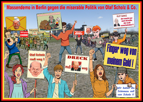 Cartoon: Kanzler Olaf Scholz (medium) by RKaiser tagged scholz,kanzler,regierung,politik
