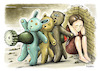 Cartoon: Children and war (small) by kusto tagged war,ukraine,children
