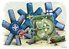 Cartoon: NATO is expanding (small) by kusto tagged nato,russia,finland,sweden