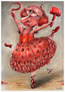Cartoon: Red ballerina (small) by kusto tagged putin,war,death,bombs,hammer,and,sickle