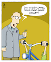 Cartoon: Einstellungssache (small) by MosesCartoons tagged fahrrad,radfahrer,fachhandel,fahrradhändler,montage,einstellung,mosescartoons