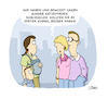 Cartoon: Familienplanung (small) by MosesCartoons tagged genz,generation,eltern,leben,familie,kinder,familienplanung,zukunft,kind,vater,mutter,weltlage,dystopie,hoffnung
