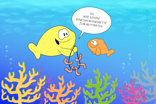 Cartoon: Muttertag (medium) by a-b-c tagged ehrung,feiertag,fisch,geschenk,mama,meer,mutter,muttertag,nahrung,nahrungskette,ehrung,feiertag,fisch,geschenk,mama,meer,mutter,muttertag,nahrung,nahrungskette