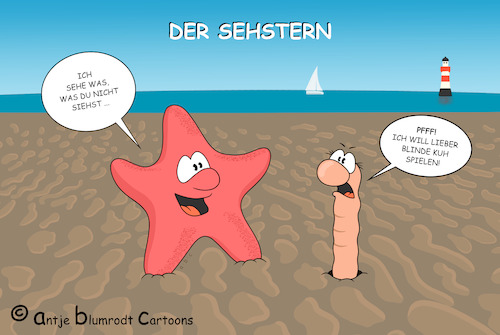 Cartoon: Strand-Kalauer (medium) by a-b-c tagged watt,wattenmeer,meer,nordsee,ebbe,flut,wattwurm,priese,gezeiten,strand,stern,seestern,spiele,watt,wattenmeer,meer,nordsee,ebbe,flut,wattwurm,priese,gezeiten,strand,stern,seestern,spiele