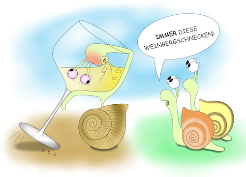 Cartoon: Weinbergschnecke (medium) by a-b-c tagged abc,schnecke,schnecken,weinbergschnecke,natur,wein,weinglas,weißwein,rotwein,rose,alkohol,promille,gemütlichkeit,weintraube,spitzenweine,gastronomie,sommelier,winzer,weingut,weinfass,weinrebe,sucht,alkoholiker,feiern,abgang,bukett,auslese,säufer,abc,schnecke,schnecken,weinbergschnecke,natur,wein,weinglas,weißwein,rotwein,rose,alkohol,promille,gemütlichkeit,weintraube,spitzenweine,gastronomie,sommelier,winzer,weingut,weinfass,weinrebe,sucht,alkoholiker,feiern,abgang,bukett,auslese,säufer