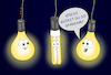 Cartoon: Energiesparlampe (small) by a-b-c tagged abc,lampe,energie,energiesparlampe,sparen,verbrauch,strom,kosten,stromverbrauch,wirtschaft,leuchtmittel,klima,umwelt,klimakrise,licht,hell,dunkel,birne,led,energieeffizienz,lichtquelle,physik