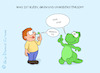 Cartoon: Kindertag (small) by a-b-c tagged dino,eklig,grün,kinder,kindertag,popel,rätsel
