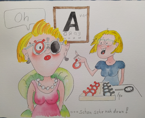 Cartoon: beim Optiker (medium) by Bubi007 tagged augenprüfung