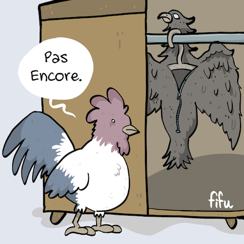 Cartoon: Elections 2022 (medium) by Fifu tagged france,macron,lepen