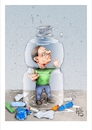 Cartoon: Plastikflasche (small) by Back tagged plastikmüll,frankreich,mülltrennung,ökologieumgebung