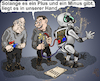Cartoon: Plus Minus (small) by Back tagged robot,mensch,barbar,ki,ai,fortschritt,progress,plus,minus,cartoon