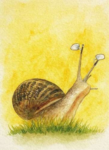 Cartoon: no title (medium) by chakhirov tagged snail