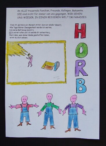 Cartoon: HORB  am NECKAR 3 TOTE (medium) by skätschup tagged es,ist,schrecklich,während,der,arbeit,verletzt,zu,werden,dabei,sterben,eine,katastrophe