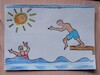 Cartoon: Rettungsschwimmer  LERNEN (small) by skätschup tagged wie,traurig,dass,jedes,jahr,so,viele,ertrinken,schwimmen,ist,lebensqualität