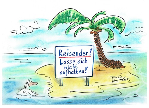 Cartoon: Ein Inselcartoon (medium) by TomPauLeser tagged inselwitz,inselcartoon,inselhumor,humorbild