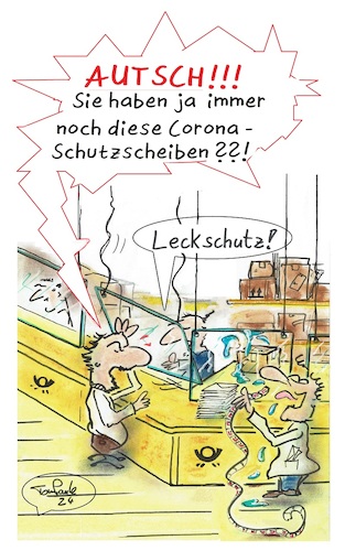 Cartoon: Postamt (medium) by TomPauLeser tagged postamt,corona,schutzscheiben,virenschutz,viren,lecken,leckschutz,briefe,briefmarken,paket,paketpost,schutz,schutzmassnahme,plexiglas,glas