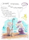 Cartoon: Heiligabend ist in 263 Tagen (small) by TomPauLeser tagged maria,josef,joseph,jesus,schwanger,unbefleckt,empfängnis,schwangerschaft
