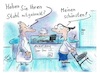 Cartoon: Stuhlprobe (small) by TomPauLeser tagged doktor,stuhlprobe,stuhl,stuhlgang,arzt,untersuchung