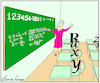 Cartoon: literal equation (small) by Oscar Fuchs tagged math2022