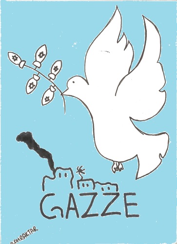 Cartoon: Gazze freedom (medium) by Seydi Ahmet BAYRAKTAR tagged freedom,gazze