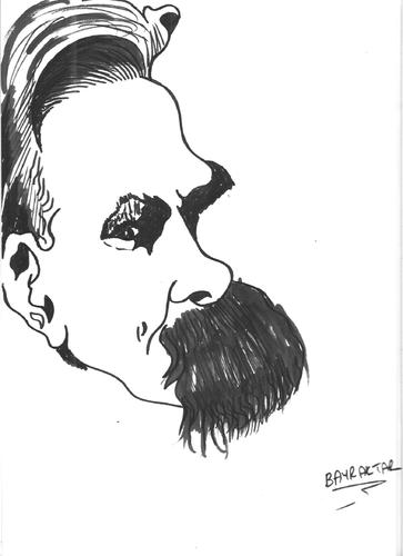 Cartoon: nietzsche (medium) by Seydi Ahmet BAYRAKTAR tagged nietzsche