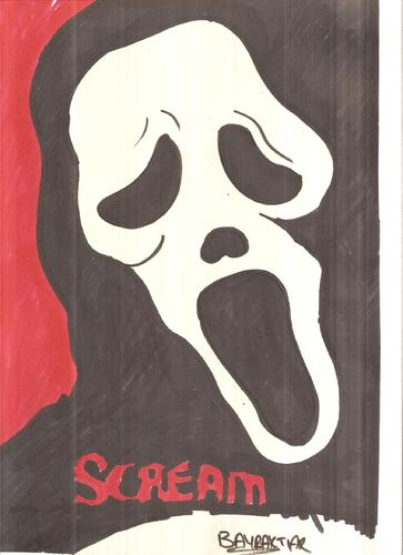 Cartoon: SCREAM (medium) by Seydi Ahmet BAYRAKTAR tagged scream