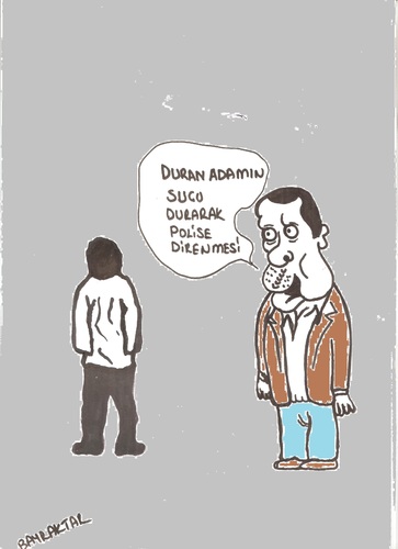 Cartoon: The man standing (medium) by Seydi Ahmet BAYRAKTAR tagged the,man,standing