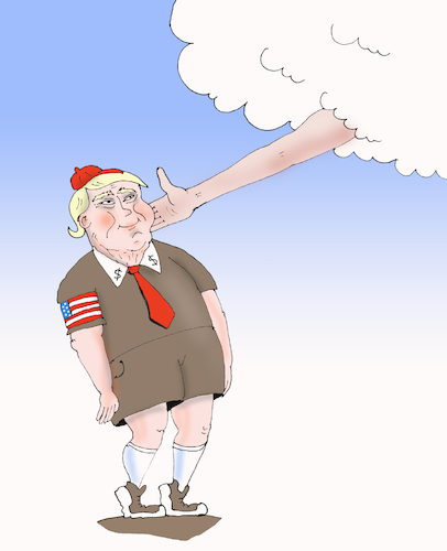 Cartoon: favourite (medium) by Tarasenko  Valeri tagged trump,god,chosen,fascism