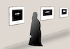 Cartoon: exhibition (small) by Tarasenko  Valeri tagged east,painting,exhibition,burqa
