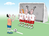 Cartoon: football (small) by Tarasenko  Valeri tagged football,mur,signe,nombre,sport