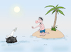 Cartoon: island (small) by Tarasenko  Valeri tagged island,danger,peace,war,mine