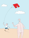 Cartoon: kite launch (small) by Tarasenko  Valeri tagged cowards,game,rest