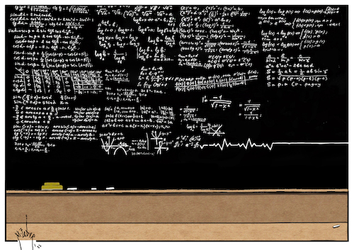 Cartoon: math (medium) by Mehmet Zeber tagged math2022