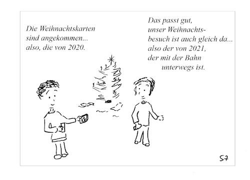 Cartoon: Entschleunigung (medium) by sz tagged post,bahn
