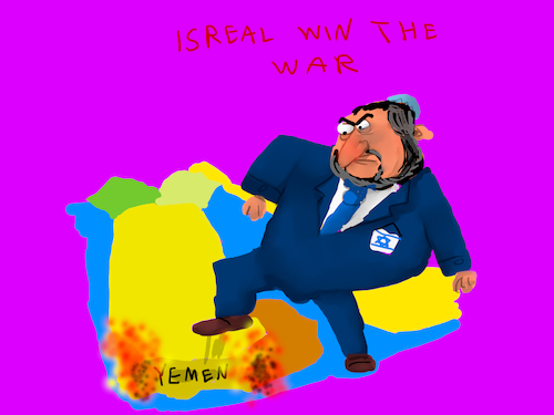 Cartoon: isreal win the war (medium) by sal tagged cartoon