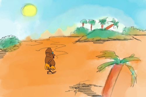 Cartoon: banana issue part1 (medium) by sal tagged cartoon