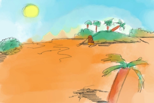 Cartoon: banana issue part1 (medium) by sal tagged cartoon,sal