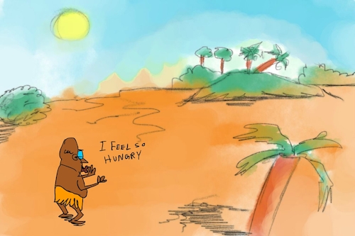 Cartoon: banana issue part1 (medium) by sal tagged cartoon,sal