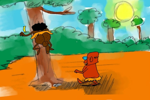 Cartoon: banana issue part2 (medium) by sal tagged cartoon,sal