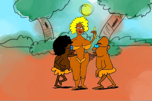 Cartoon: banana issue part4 (medium) by sal tagged cartoon,sal
