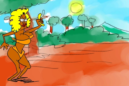 Cartoon: banana issue part4 (medium) by sal tagged cartoon,sal