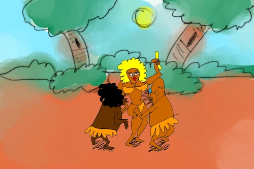 Cartoon: banana issue part5 (medium) by sal tagged cartoon,sal