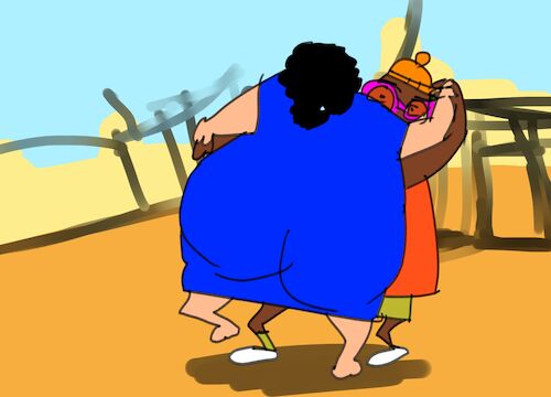 Cartoon: LAMBADA DANCE (medium) by sal tagged cartoon