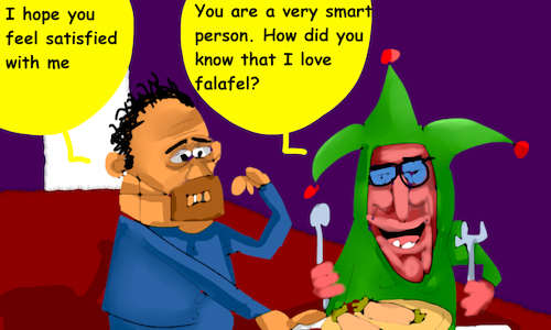 Cartoon: MR.FROGGY MEET HANNIBAL (medium) by sal tagged cartoon,storyboard,mr,froggy,adventures,meet,hannibal