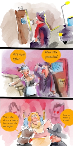 Cartoon: the dark force comic story (medium) by sal tagged cartoon