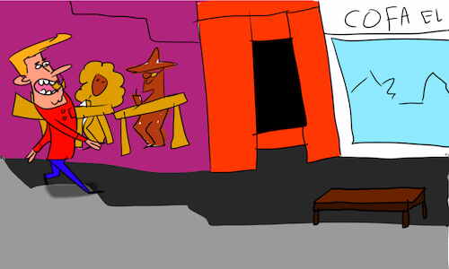 Cartoon: The kosh kosh dance part1 (medium) by sal tagged cartoon,comic,story,kosh,dance