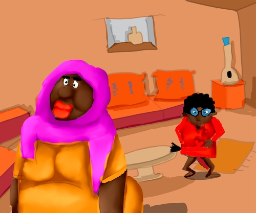 Cartoon: THE NAUGHTY BOY (medium) by sal tagged cartoon