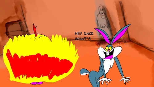 Cartoon: the red flame wizard10 (medium) by sal tagged cartoon